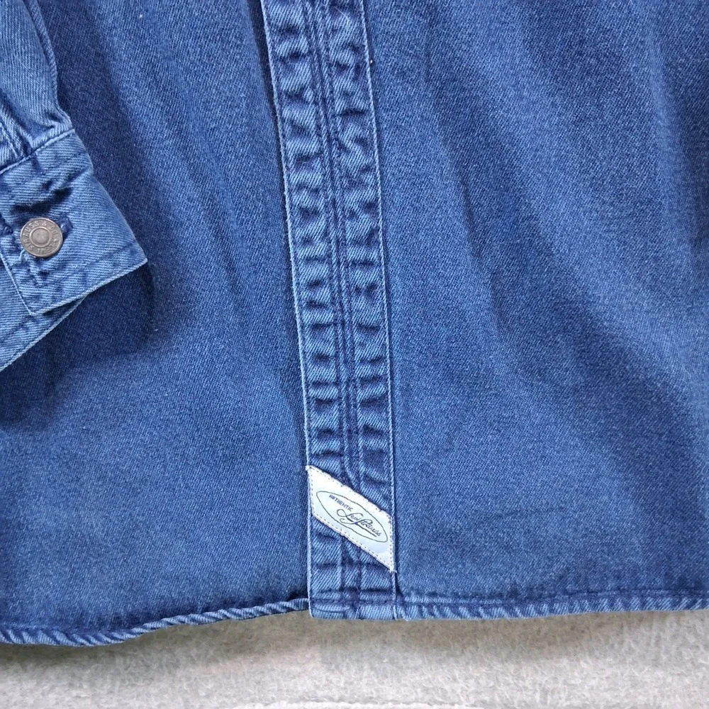 Levi's Denim Shirt Mens XL Blue Vintage 90s Button Down Long Sleeve 60560-1317